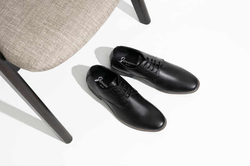 Jousen Men's Oxford Business Dress Shoes Formal Black Oxford Wingtip Lace Up Dress Shoes(A5A093 Black 11.5) - Image 4